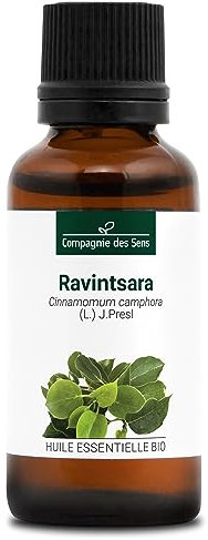 RAVINTSARA BIO - 30mL - Olio Essenziale di Qualità Premium - 100% Puro, Naturale, Integrale - Supporto al Sistema Immunitario