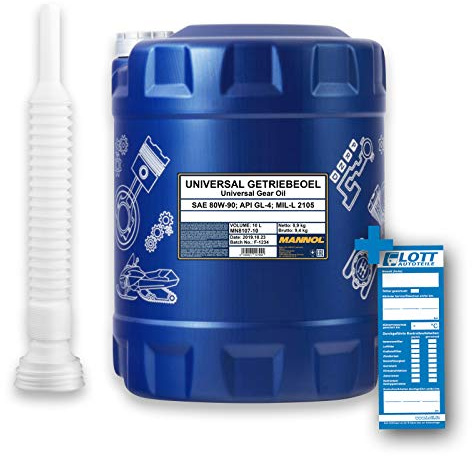 MANNOL Universal Getriebeoel 80W-90 API GL 4 Schaltgetriebeöl + Öl Auslaufschlauch