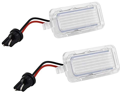 Yctze Luz de matrícula, 2 uds ABS lámpara de luz LED para matrícula de coche para Focus MK2 Hatchback Facelifted 2008-2010
