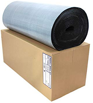 Insul-Roll XT Tapis d'isolation autocollant en caoutchouc 9 mm d'épaisseur Isolation 1 m² – 15 m² – Produit de qualité supérieure Insul-Roll XT (plaque d'isolation autocollante 9 mm – 15 m² 1 carton)