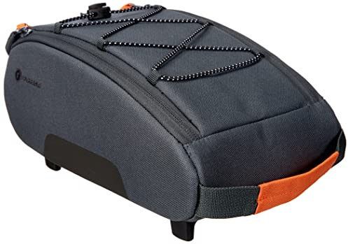 Racktime Yoshi 2.0 Gepäckträgertasche, kompakt, SNAPIT 2.0, anthrazit | Flexibel dank Innenfächer und Deckel-Spanngummi, Kompakt für kleine Alltagsgegenstände, SNAPIT 2.0 Adapter vormontiert