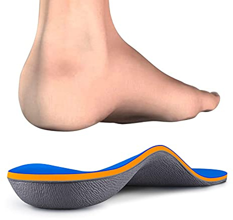 Kelaide Arch Support Insoles Relief Plantar Fasciitis, Comfort Orthotic Inserts for Flat Feet, Feet Pain, Pronation, Shoes Insoles for Men and Women Blue