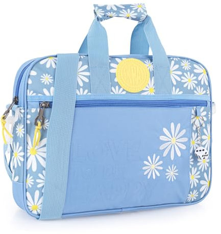 SKPAT - Arkentasche Kinder - Aktenkoffer Schule mit Verstellbarem, Abnehmbarem Schultergurt - Hochwertige und Elegante Kinder Aktenkoffer - Laptoptasche, Blau