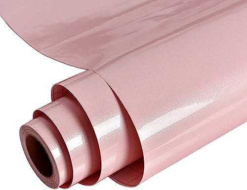 MOCNT Klebefolie Selbstklebende Glänzend 60cm x 5m Möbelfolie Wasserdicht Küchenschrank Tischplatten Dekorfolie Möbel Küchenfolie Oberflächenschutz Renovierung Tapeten Rosa