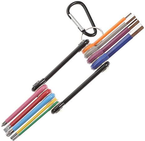 Hemobllo 9pcs Folding Hex Key Set Multi-Colour Hexagonal Wrenches Portable Hook Design Comfortable Grip for DIY Projects Home Use Bike and Furniture Maintenance
