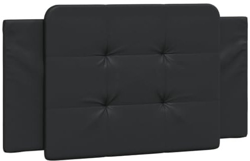vidaXL Kissen für Kopfteil Zadar, Wandpolster Polsterpaneel Bettkopfteil, Rückenkissen Polsterkopfteil Wandkissen Schlafzimmer, Schwarz 100cm Kunstleder