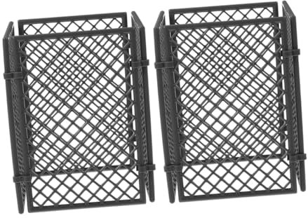 ERINGOGO 8pièces Clôtures Miniatures Plastique Bordures De Jardin Décorations De Pots De Fleurs Accessoires De Jardin Féérique Clôture Jouet pour Animaux Ferme Blocs De Construction DIY