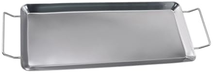 LOVIVER Chicken Wing Drip Pan Roasting Pan Portable with Handles Barbecue Grill Tray Grill Tray for Activities Cooking Indoor Picnics