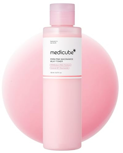 medicube PDRN Toner Salmon DNA Milky Toner | for Hydrating, Moisturizing, Soothing with Ceramide, Peptide | Glass Glow Skin | Korean Skincare, 5.07 fl.oz