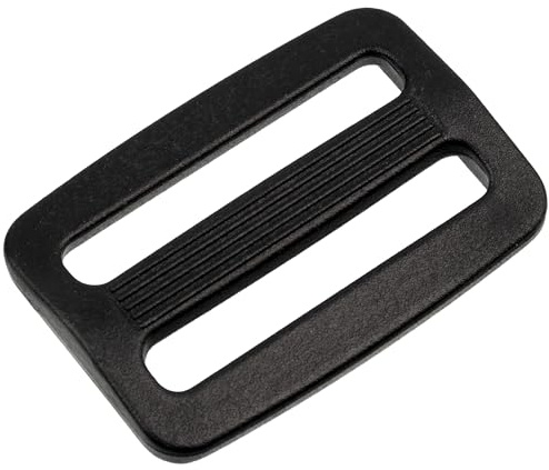 AERZETIX - Juego de 12 Hebillas de ajuste deslizantes - para mochila bandolera cinturón manualidades - color negro - en plástico