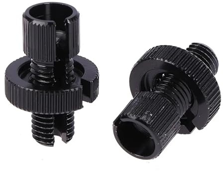 SWVYDC Pinzas de pistones de Freno 1 par de ajustador de Cable de Acelerador y Embrague de Freno de Motocicleta Universal de Aluminio con Tornillo M10 Pinzas Freno(A)