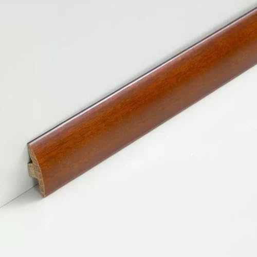 Wooden T Molding Trim Floor Transition Strip,Flooring Gaps Divider Strip Flat Cinch Seam Cover,Solid Wood Doorway Edge Trim 35inch Long(Color:P)
