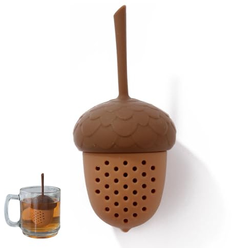 HAMKU 2 Pinze da filtro te infusione,Infusore per tè a forma di pigna, pinze per colino per gli amanti del tè (5 * 10cm)