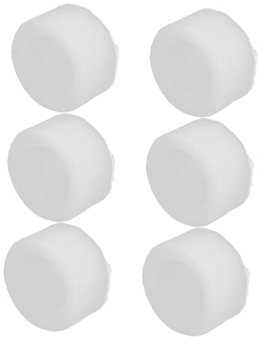 NULYLU 6pcs Transparent Silicone Macaron Molds Nonstick Baking Cups for Cake Decorating Candy Making DIY Crafts Food-Grade Flexible Molds with Quick Release and Easy Clean Design