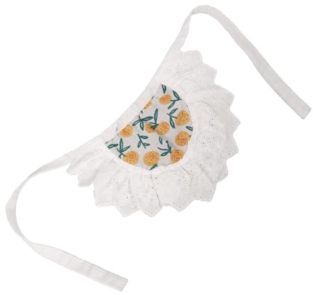 CIYODO Söt Hundhalsduk i Lantlig Stil med Orange Mönster Andningsbar och Slitstark Pet Scarf för Dagligt Bruk för Foto Fest och Utomhusaktiviteter