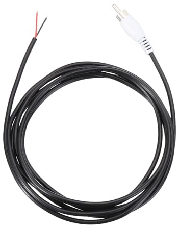 sourcing map 6.6FT RCA to Bare Wire Speaker Cable, 22AWG Replacement White RCA Male Plug to Open End Pigtail Audio Cable Connector Adapter for Amplifier, Home Audio Speakers