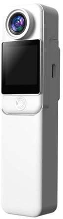 FJLKGDSP C300 Pocket Action Camera 4K/30FPS Batteria lunga Stabilizzazione GIROCOLARE a 6 assi 5G WiFi Webcam remota Sport DV Shooting Cam(C300 White)