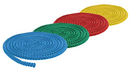 Gymnastik Springseil 3 Meter, 4er Set, Sprungseil, Hüpfseil, Springschnur, Rope Skipping