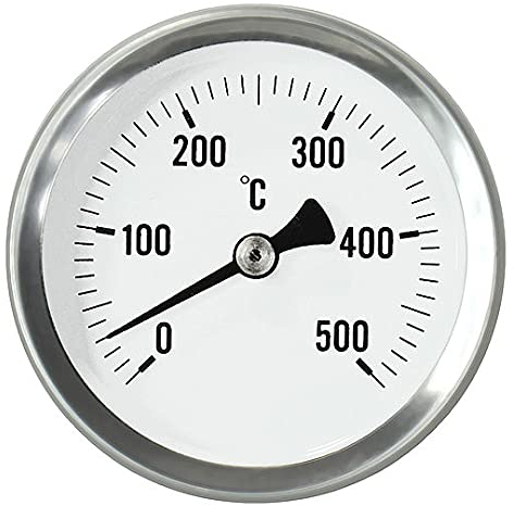 Backofenthermometer HolzOfen Thermometer für Türeinbau Ofenthermometer Pizzaofen