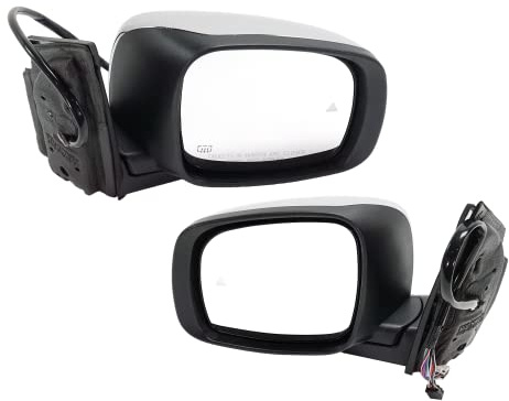 Garage-Pro Driver & Passenger Side Power Heated Mirrors for Dodge Grand Caravan Chrysler Town & Country 2009-2016 With Signal Light & Blind Spot Monitor Chrome