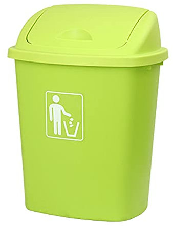 Bacs à ordures de cuisine Corbeille de poubelle, 6,6 gallons de poubelle avec couvercle de la balançoire, rectangle 30liter Corbeille de salle de bain, pivotante Top poubelle de la cuisine (trois coul