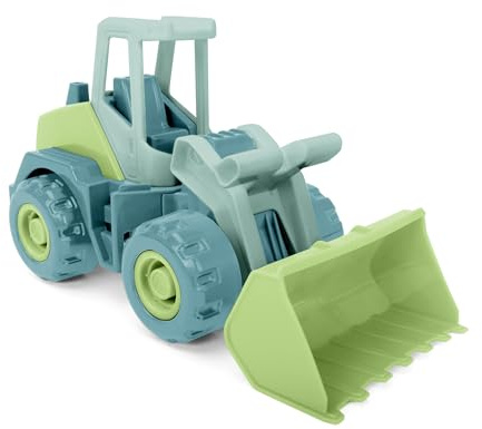 Wader 43020 - Replay Tech Truck Schaufellader mit stabilen Stahlachsen, ca. 27 cm großer Bagger aus recyceltem Kunststoff, ab 1 Jahr