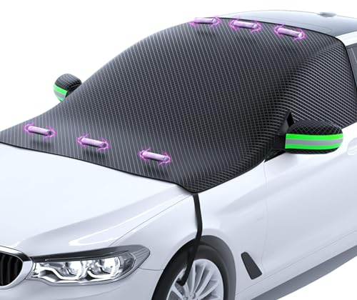 Frontscheibenabdeckung Auto für Hyundai Tucson Kona IONIQ IONIQ 5 Nexo Bayon, Magnet Winter Auto Windschutzscheibe Abdeckung Scheibenabdeckung Gegen Schnee Frost und Sonne auto abdeckplane winter