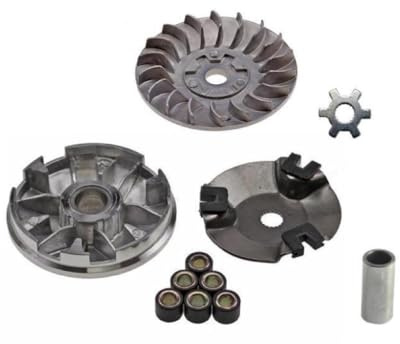 Variomatik + Riemenscheibe Set passend für Aprilia Amico Rally SR 50, Yamaha BWS Slider Neos Jog R RR Aerox, MBK Booster Mach G Nitro Ovetto Stunt, Malaguti F10 F12 Phantom F15 Firefox 50ccm 2T Roller