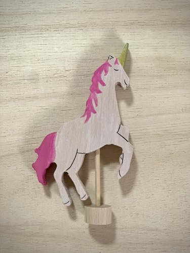 Motivstecker Einhorn Geburtstagsstecker Deko Zubehör für Geburtstagszug Geburtstagsring Geburtstagstisch