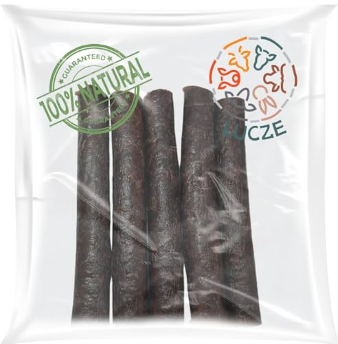Kaurollen Wildfleisch 100% Fleisch, natürlicher Hundesnack & Zahnpflege, Kaustange für kleine & mittelgroße Hunde, getreidefrei & hypoallergen, 5 STK × 12 cm von Lucze