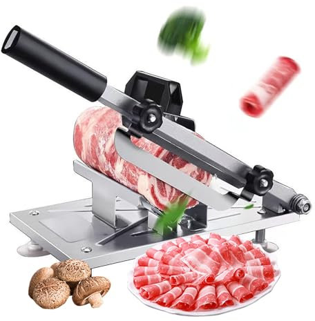 KELUNIS Manual Frozen Meat Slicer Meat Slicer Use for hot pot cooking Stainless Steel Frozen Meat Cutting Slicing Machine for hot pot lovers