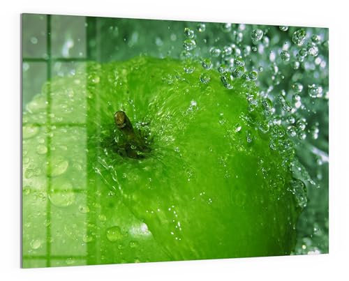 DEQORI Glas-Magnettafel | 120x90 cm cm groß | Motiv Erfrischende Vitalität | Memo-Board aus Glas | Magnetboard inkl. Magnete, Stift & Tuch für Küche & Büro | Tafel magnetisch & beschreibbar