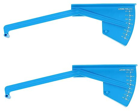 POPETPOP 2stücke Rasenmäher-nivelliermesser Aus Abs-material Digitaler Tiefenmesser Garten-nivelliermesser Praktischer Für Schnelle Und Präzise Einstellungen