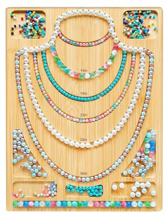 Hreyywo Tavola Combinata per Perline per Creazione di Gioielli, Bracciali, Collane, Tavola per Progettazione di Perline per Creazione di Gioielli, Piastra per Perline