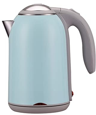 HNVBDOPAE Bouilloire Électrique Pour Eau Chaude, Thé Ou Café, Fonction Maintien Au Chaud, Arrêt Automatique Et Séchage À L'Eau, Base Pivotante Avec Ouverture Automatique Du Couvercle/Bleu/Bleu