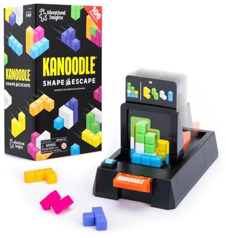 Educational Insights Kanoodle Shape Escape | Brain Teaser Puzzles for Kids Ages 8-10, 3D Spatial Puzzle Games for Adults, Teens & Kids, Problem Solving Toys, Logic Puzzle