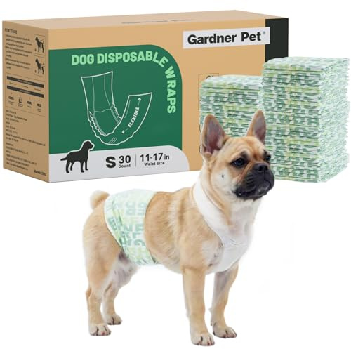 Gardner Pet Pañales Desechables para Perros Macho S-30 Unidades