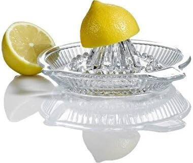 NORDIC SCHILLER Zitruspresse aus Dickwandigem Glas, Zitronenpresse, Lemon Squeezer