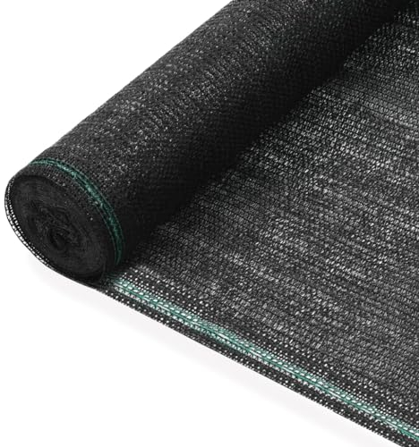 vidaXL Tenniszaun, HDPE, 1,8 x 50 m, Schwarz, Tennisnetz