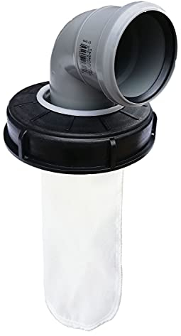 FN-Technik IBC Rain Water Lid Filter Rain Water Filter Cover NW 150 HT Bend 89° DN 70