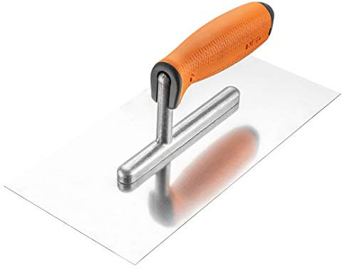 NEO TOOLS Truelle de lissage 270 x 128 mm, épaisseur de Lame 0,7 mm | Manche Ergonomique en Plastique, Lame en Acier Inoxydable