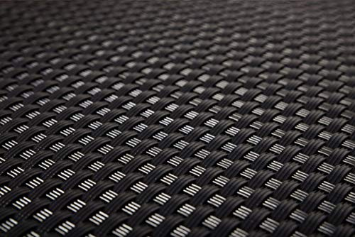 Sellon24 RD04 - Revestimiento de ratán sintético para balcón, terraza, jardín (17,99 €/m2), color negro