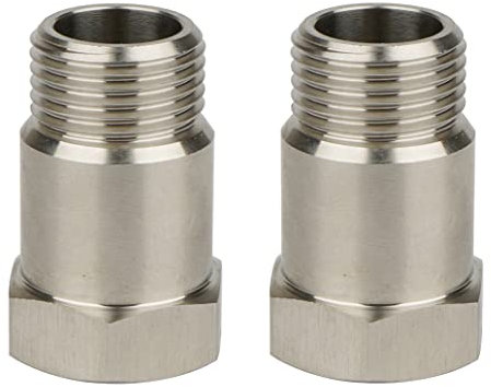 Hsthe Sea Oxygen Sensor Adapter, 2Pcs 35mm M18 * 1.5 Universal Check Engine Light Eliminator Adapter O2 Sensor de oxígeno Espaciador Extensor Aislador para Sistemas de Escape