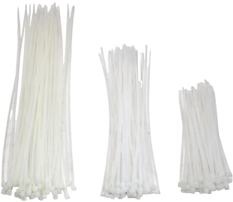 fiXte Cable Ties Multi Use 2mm x 150mm Plastic Tie Wraps Zip Ties Office Home Garden Garage Workshop White (Pack of 150)