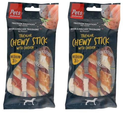 Pets Unlimited Kausticks mit Speck klein (Packung mit 2)