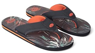 Animal Jekyl Mens Flip-Flops - Slip-on, Lightweight & Comfortable with Soft Padded upper Straps - Best for Spring Summer, Beach & Outdoors Burnt Orange (02) Adult Shoe Size 10