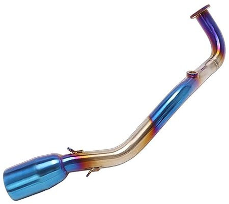 Motorrad Auspuffrohr Motorrad-Auspuffanlagen Slip On Für Für Xmax 125 Für X MAX125 2021 2022 Geänderter Edelstahl-Frontlink-Rohrsensor Auspuff Endschalldämpfer(Größe:B)
