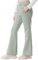 Rolanko Pantalons pour Filles, Jersey à Taille Élastique Évasé Uniforme Scolaire Coupe Bootcut Pantalon de Survêtement, Haricot Vert, Taille: 6-7 Ans/130