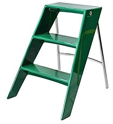 Taburete plegable de acrílico portátil para adultos, color verde, silla de escalera multifuncional para uso en mesita de noche y bañera