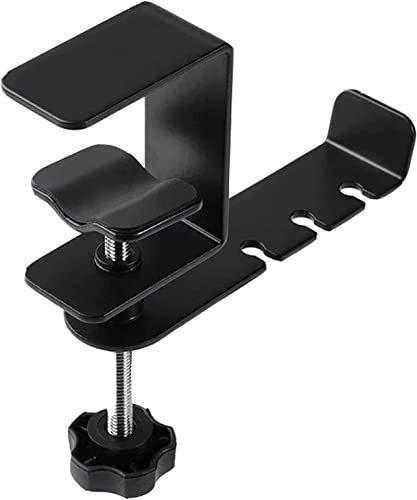 GOOPEEG Kopfhörer Ständer Schreibtisch Zubehör Unter-Schreibtisch-Halterung Für Kopfhörer, Headset-Ständerhaken, Um 360 ° Drehbarer Metall-Kopfhörerhalter Gaming Headsets